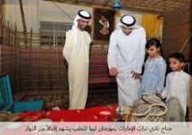 جناح نادي تراث الإمارات بمهرجان ليوا للرطب يشهد إقبالاً من الزوار